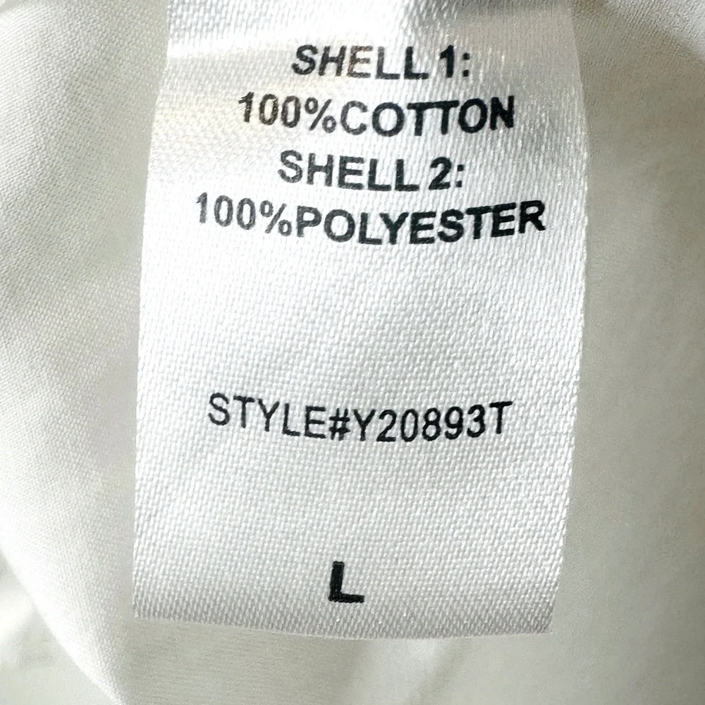 Tuckernuck Pomander Place Tinsley Organza Puff Sleeve White Top Shirt Blouse L - Picture 10 of 12